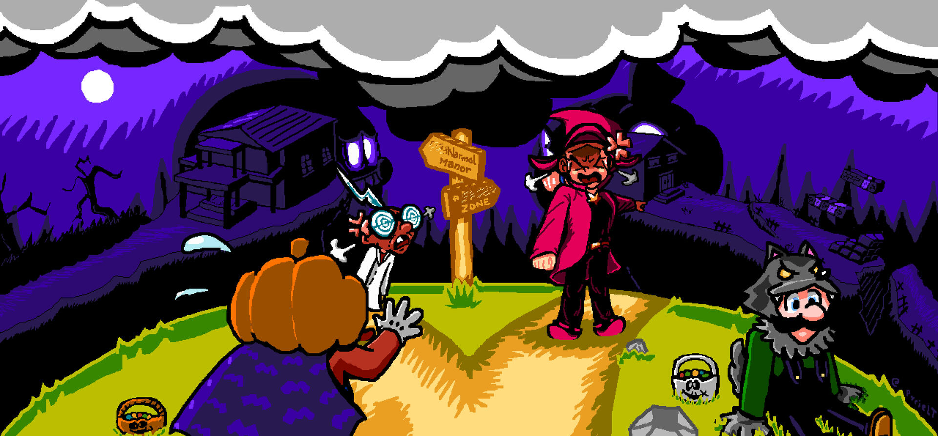 Play Mario Royale Legacy Now! A clickable artwork of Mario Royale Legacy. Clicking it takes you to the website where the game is hosted.